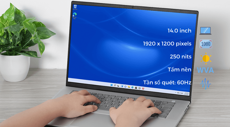 Laptop Dell Core i7 Inspiron 16 5620 (16GB/512GB SSD/2GB) Win 11 N6I7000W1