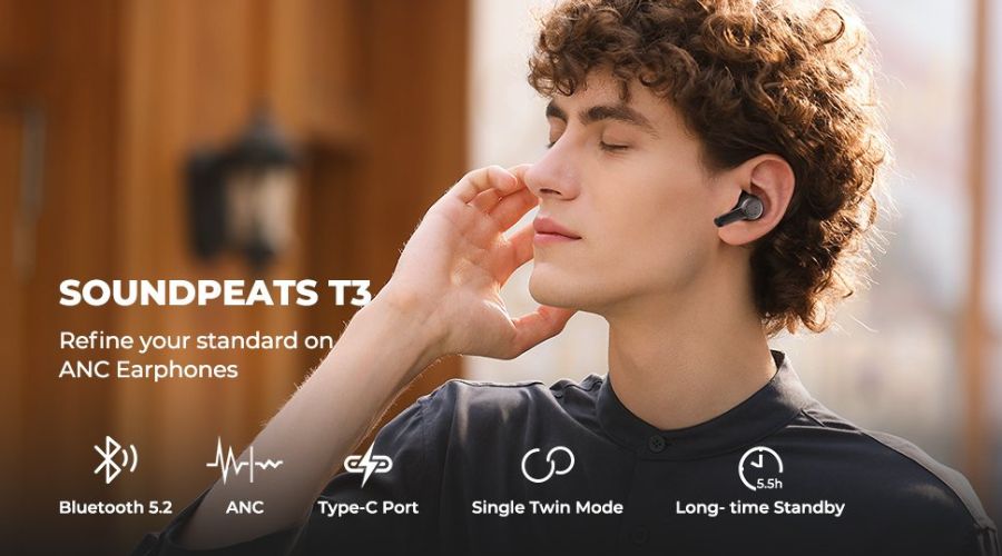 'Tai Nghe Bluetooth SoundPeats T3
